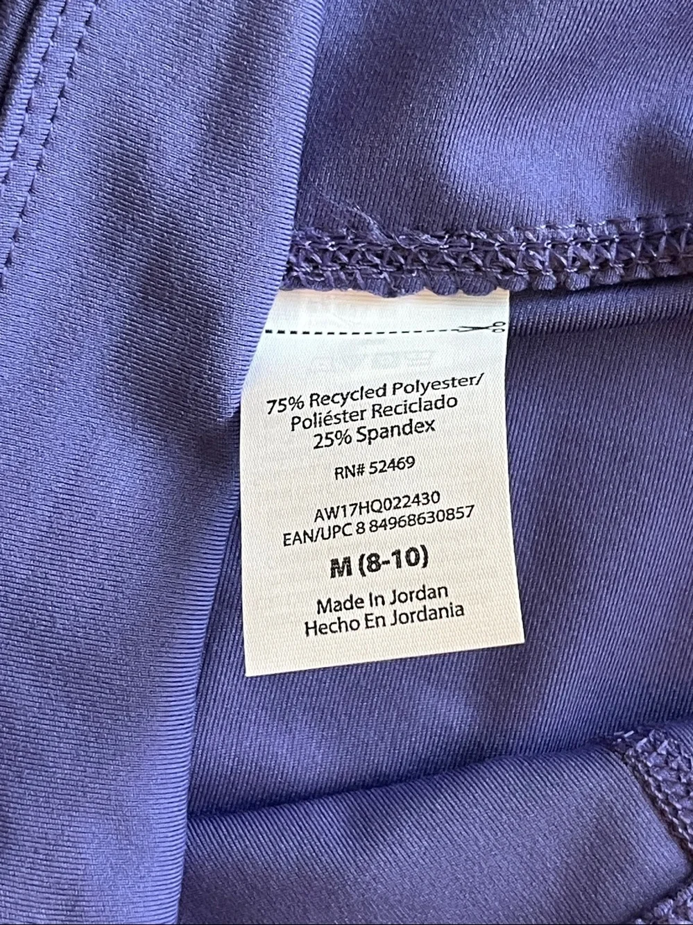 Athletic Works Women’s High-Rise Purple Bike Shorts Size M (8-10) Gym Athletic